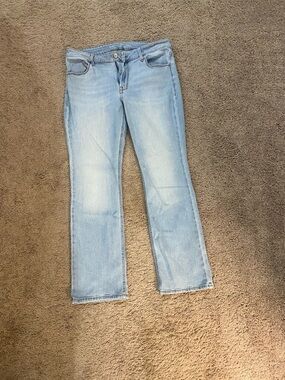 Old Navy Light Blue Straight-Leg Women's Jeans